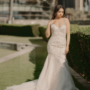 Ethereal Bloom Crystal Bridal Gown