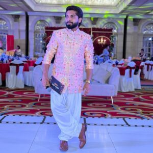 Pastel Majesty Embroidered Sherwani Set