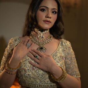 Golden Radiance Embellished Bridal Lehenga