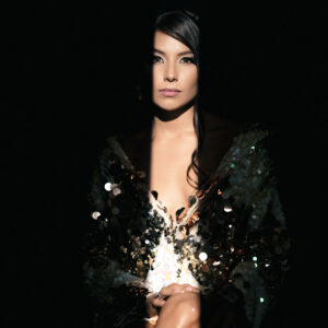 Midnight Spark Sequin Couture Gown