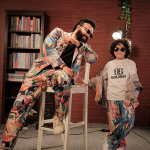 Vibrant Abstract Father–Son Co-ord Set