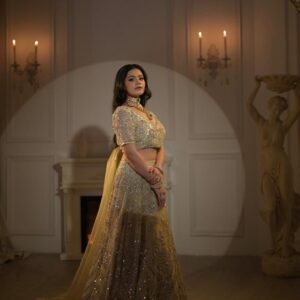 Golden Luxe Crystal Embellished Lehenga